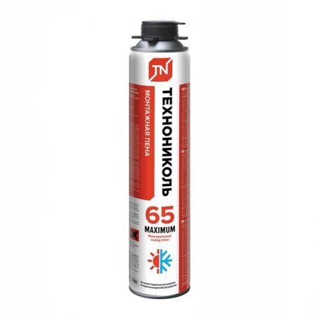 Пена ПРОФ. монтажная всесезон. ТЕХНОНИКОЛЬ 65л MAXIMUМ 990мл (12шт)